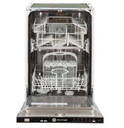 White Knight Slim Line Integrated 9 Place Settings Dishwasher - White